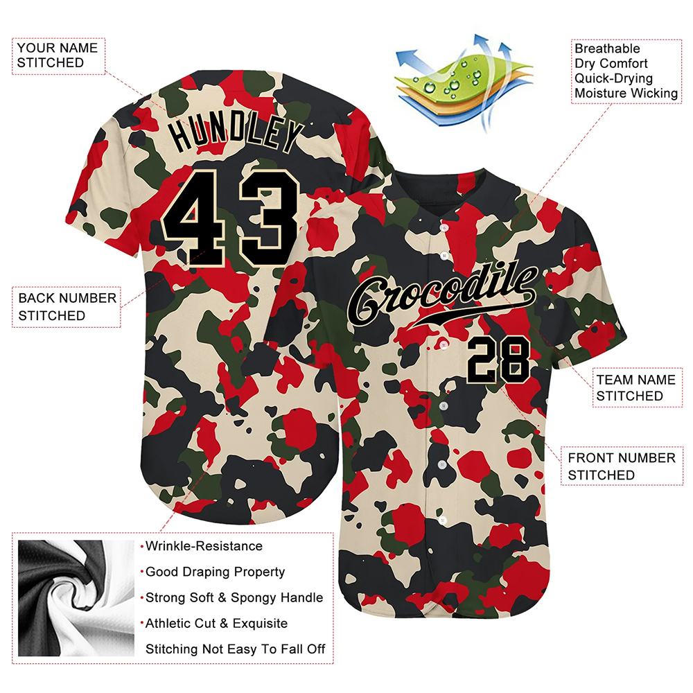 Sublimation Baseball Uniform Jersey Shirts